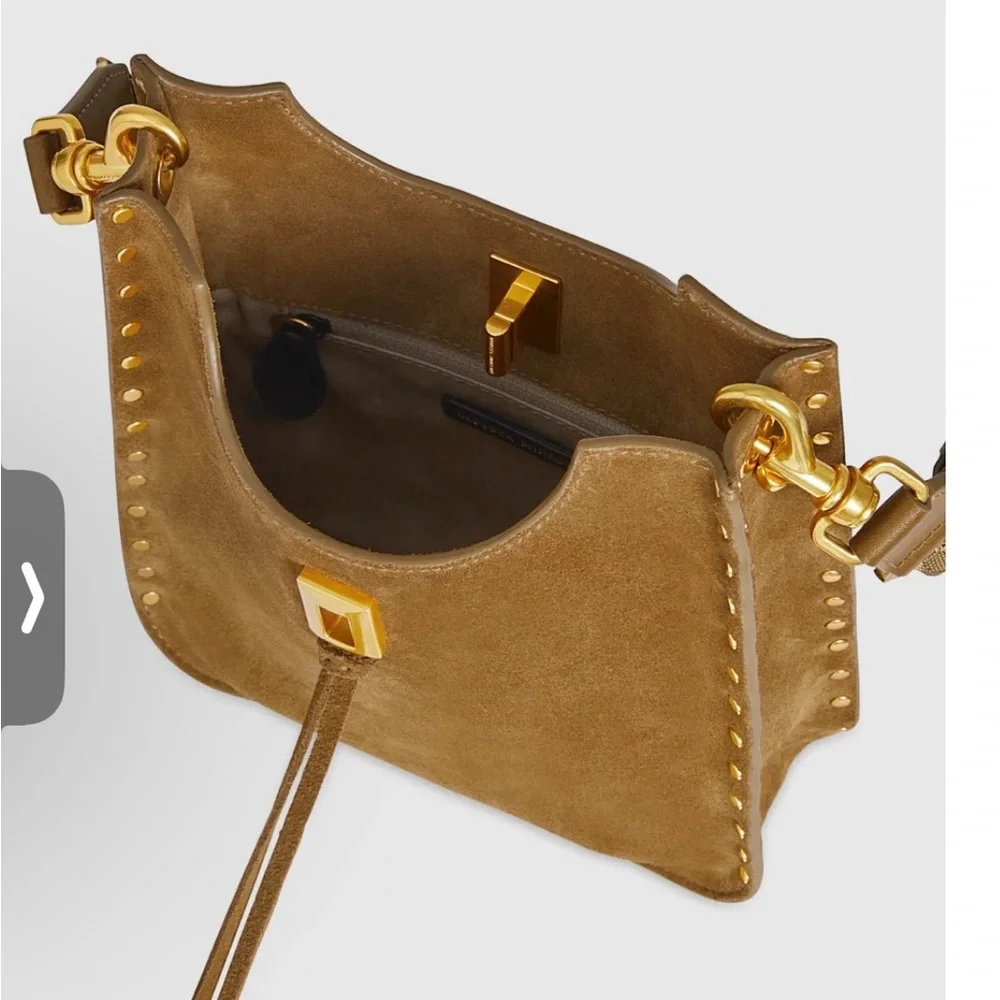 Rebecca Minkoff Suede Crossbody Bag - Picture 3 of 7